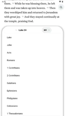 NIV Bible Offline android App screenshot 4